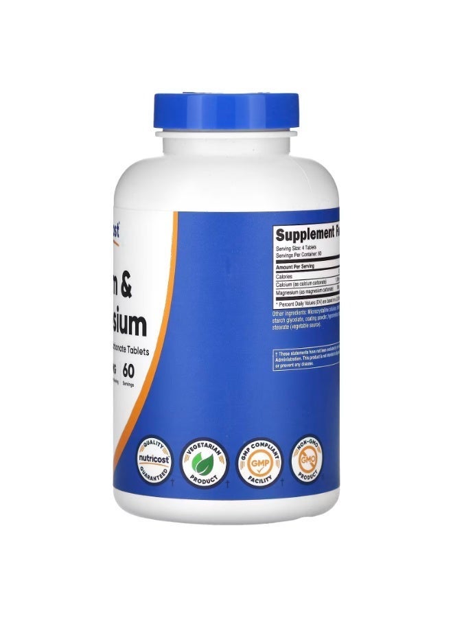 Nutricost Calcium Magnesium 240 Tablets - Image 3